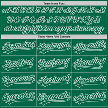 Laden Sie das Bild in den Galerie-Viewer, Custom Kelly Green-White Authentic Baseball Jersey