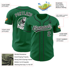 Laden Sie das Bild in den Galerie-Viewer, Custom Kelly Green Black-White Authentic Baseball Jersey