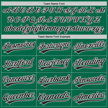 Laden Sie das Bild in den Galerie-Viewer, Custom Kelly Green Black-White Authentic Baseball Jersey