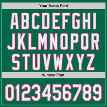 Load image into Gallery viewer, Custom Kelly Green White-Pink Authentic Baseball Jersey