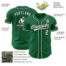 Laden Sie das Bild in den Galerie-Viewer, Custom Kelly Green White-Black Authentic Baseball Jersey