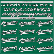 Laden Sie das Bild in den Galerie-Viewer, Custom Kelly Green White-Black Authentic Baseball Jersey