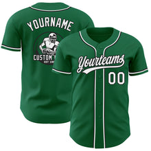 Laden Sie das Bild in den Galerie-Viewer, Custom Kelly Green White-Black Authentic Baseball Jersey
