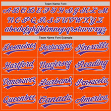 Charger l'image dans la galerie, Custom Orange Purple-White Authentic Baseball Jersey