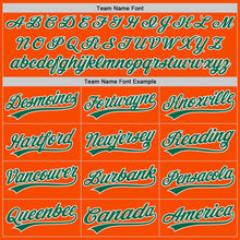 Laden Sie das Bild in den Galerie-Viewer, Custom Orange Kelly Green-White Authentic Baseball Jersey