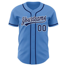 Загрузить изображение в средство просмотра галереи, Custom Powder Blue Navy-White Authentic Baseball Jersey