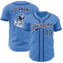 Загрузить изображение в средство просмотра галереи, Custom Powder Blue Navy-White Authentic Baseball Jersey