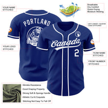 Load image into Gallery viewer, Custom Royal-White Authentic Baseball Jersey