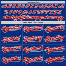 Load image into Gallery viewer, Custom Royal Red-White Authentic Baseball Jersey