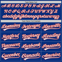 Load image into Gallery viewer, Custom Royal White-Red Authentic Baseball Jersey