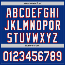 Load image into Gallery viewer, Custom Royal White-Red Authentic Baseball Jersey