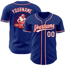 Load image into Gallery viewer, Custom Royal White-Red Authentic Baseball Jersey
