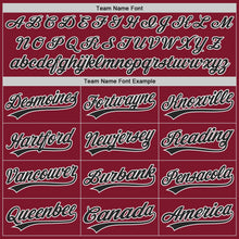 Load image into Gallery viewer, Custom Crimson Black-White Authentic Baseball Jersey