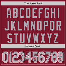 Load image into Gallery viewer, Custom Crimson Gray-White Authentic Baseball Jersey