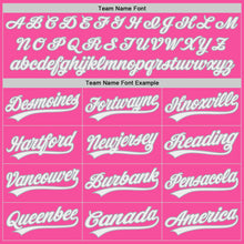 Load image into Gallery viewer, Custom Pink White-Gray Authentic Baseball Jersey