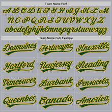 Load image into Gallery viewer, Custom Gray Green-Gold Authentic Baseball Jersey