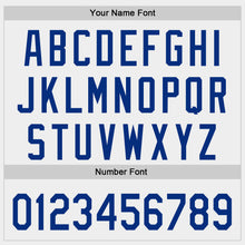 Load image into Gallery viewer, Custom White-Royal Authentic Baseball Jersey
