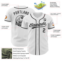Laden Sie das Bild in den Galerie-Viewer, Custom White-Black Authentic Baseball Jersey