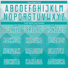 Laden Sie das Bild in den Galerie-Viewer, Custom White Aqua Round Neck Sublimation Basketball Suit Jersey