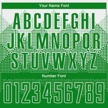 Laden Sie das Bild in den Galerie-Viewer, Custom White Grass Green Round Neck Sublimation Basketball Suit Jersey