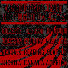 Laden Sie das Bild in den Galerie-Viewer, Custom Black Red Wind Shapes Round Neck Sublimation Basketball Suit Jersey