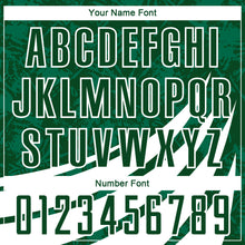 Загрузить изображение в средство просмотра галереи, Custom Green White Wind Shapes Round Neck Sublimation Basketball Suit Jersey