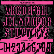 Load image into Gallery viewer, Custom Black Pink Wind Shapes Round Neck Sublimation Basketball Suit Jersey