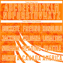 Load image into Gallery viewer, Custom Bay Orange White Wind Shapes Round Neck Sublimation Basketball Suit Jersey