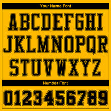 Load image into Gallery viewer, Custom Gold Black Color Block Round Neck Sublimation Basketball Suit Jersey