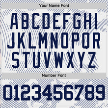 Загрузить изображение в средство просмотра галереи, Custom White Navy Curve Lines Round Neck Sublimation Basketball Suit Jersey