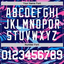 Charger l'image dans la galerie, Custom Figure White-Pink Fluid Art Round Neck Sublimation Basketball Suit Jersey