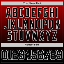 Load image into Gallery viewer, Custom Red Black-White Fade Fashion Round Neck Sublimation Basketball Suit Jersey