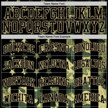 Load image into Gallery viewer, Custom Camo Black-Vegas Gold American Flag Round Neck Sublimation Salute To Service Basketball Suit Jersey