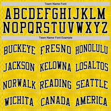 Load image into Gallery viewer, Custom Gold Black-White Geometric Shape Round Neck Sublimation Basketball Suit Jersey