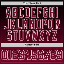 Load image into Gallery viewer, Custom Black Crimson-White Fade Fashion Round Neck Sublimation Basketball Suit Jersey