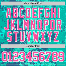 Загрузить изображение в средство просмотра галереи, Custom Teal Pink Royal-White Splash Round Neck Sublimation Basketball Suit Jersey