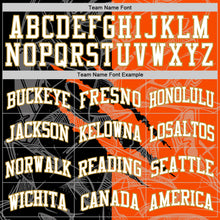 Загрузить изображение в средство просмотра галереи, Custom Graffiti Pattern White Black Orange-Old Gold Scratch Round Neck Sublimation Basketball Suit Jersey