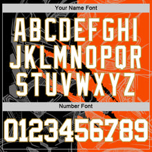 Загрузить изображение в средство просмотра галереи, Custom Graffiti Pattern White Black Orange-Old Gold Scratch Round Neck Sublimation Basketball Suit Jersey