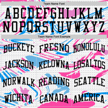 Charger l'image dans la galerie, Custom Figure Black Pink-Light Blue Fluid Art Round Neck Sublimation Basketball Suit Jersey