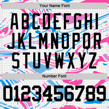 Charger l'image dans la galerie, Custom Figure Black Pink-Light Blue Fluid Art Round Neck Sublimation Basketball Suit Jersey