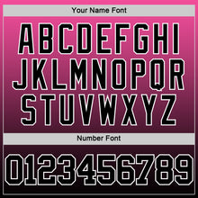 Load image into Gallery viewer, Custom Pink Black-White Fade Fashion Round Neck Sublimation Basketball Suit Jersey