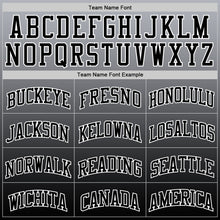 Загрузить изображение в средство просмотра галереи, Custom Gray Black-White Fade Fashion Round Neck Sublimation Basketball Suit Jersey