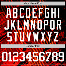 Load image into Gallery viewer, Custom Red White-Black Splash Round Neck Sublimation Basketball Suit Jersey