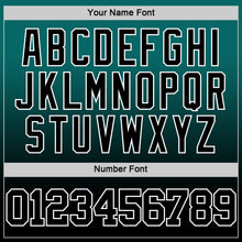 Load image into Gallery viewer, Custom Teal Black-White Fade Fashion Round Neck Sublimation Basketball Suit Jersey