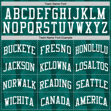 Load image into Gallery viewer, Custom Green White Line Round Neck Sublimation Basketball Suit Jersey