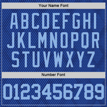 Load image into Gallery viewer, Custom Royal Light Blue Dot Round Neck Sublimation Basketball Suit Jersey