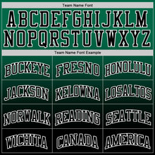 Load image into Gallery viewer, Custom Kelly Green Black-White Fade Fashion Round Neck Sublimation Basketball Suit Jersey