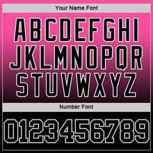 Load image into Gallery viewer, Custom Pink Black-White Fade Fashion Round Neck Sublimation Basketball Suit Jersey
