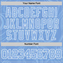 Load image into Gallery viewer, Custom Light Blue White Splash Round Neck Sublimation Basketball Suit Jersey