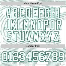 Load image into Gallery viewer, Custom White Kelly Green Curve Lines Round Neck Sublimation Basketball Suit Jersey